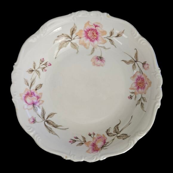 Edelstein Bavaria Maria-Theresia Clairmont 8" Serving Bowl Vintage Floral - Picture 2 of 4